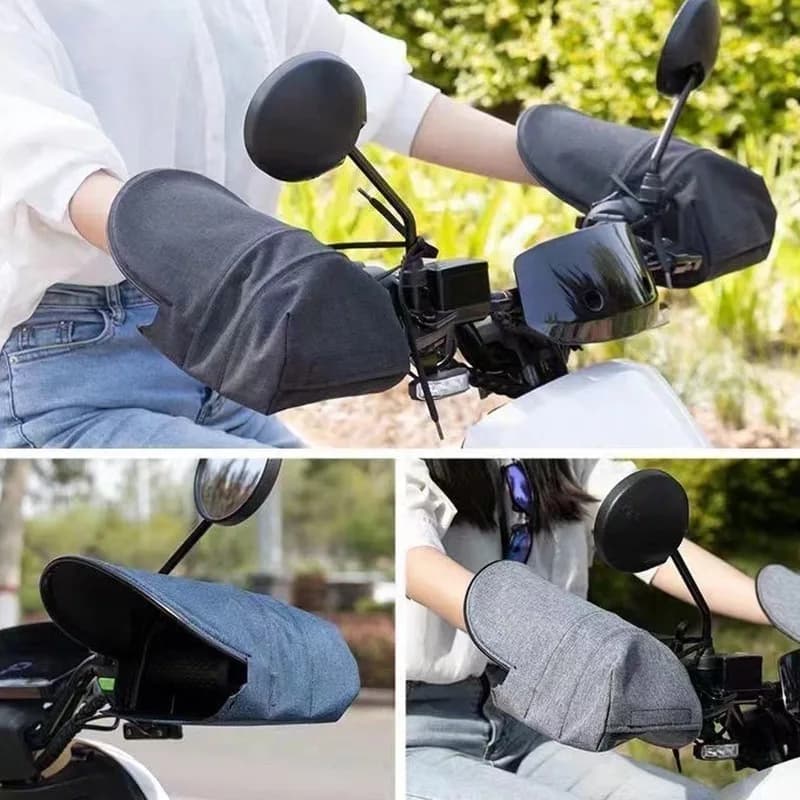 1 pair of dumbbell gloves for motorcycle Waterproof Solar Protection Gloves for hands Handles for motorcycle Bike Handle Covers