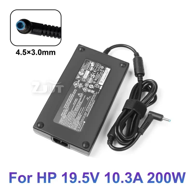 Adattatore di alimentazione CA 19.5V 10.3A 200W 4.5*3.0mm per laptop HP ZBook 17 G5 G3 OMEN 15 17 TPN-CA03 TPN-DA10 ADP-200HB B