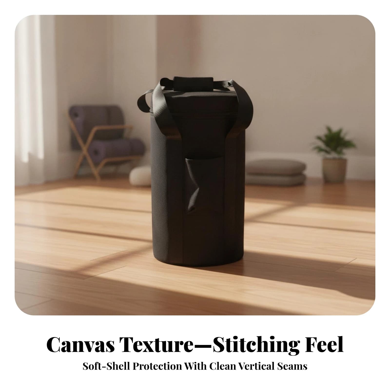 Singing Bowl Bag Cylindrical Singing Bowl Carrying Case Secure Heavy-Duty for Practitioners, Travel, Meditation Class