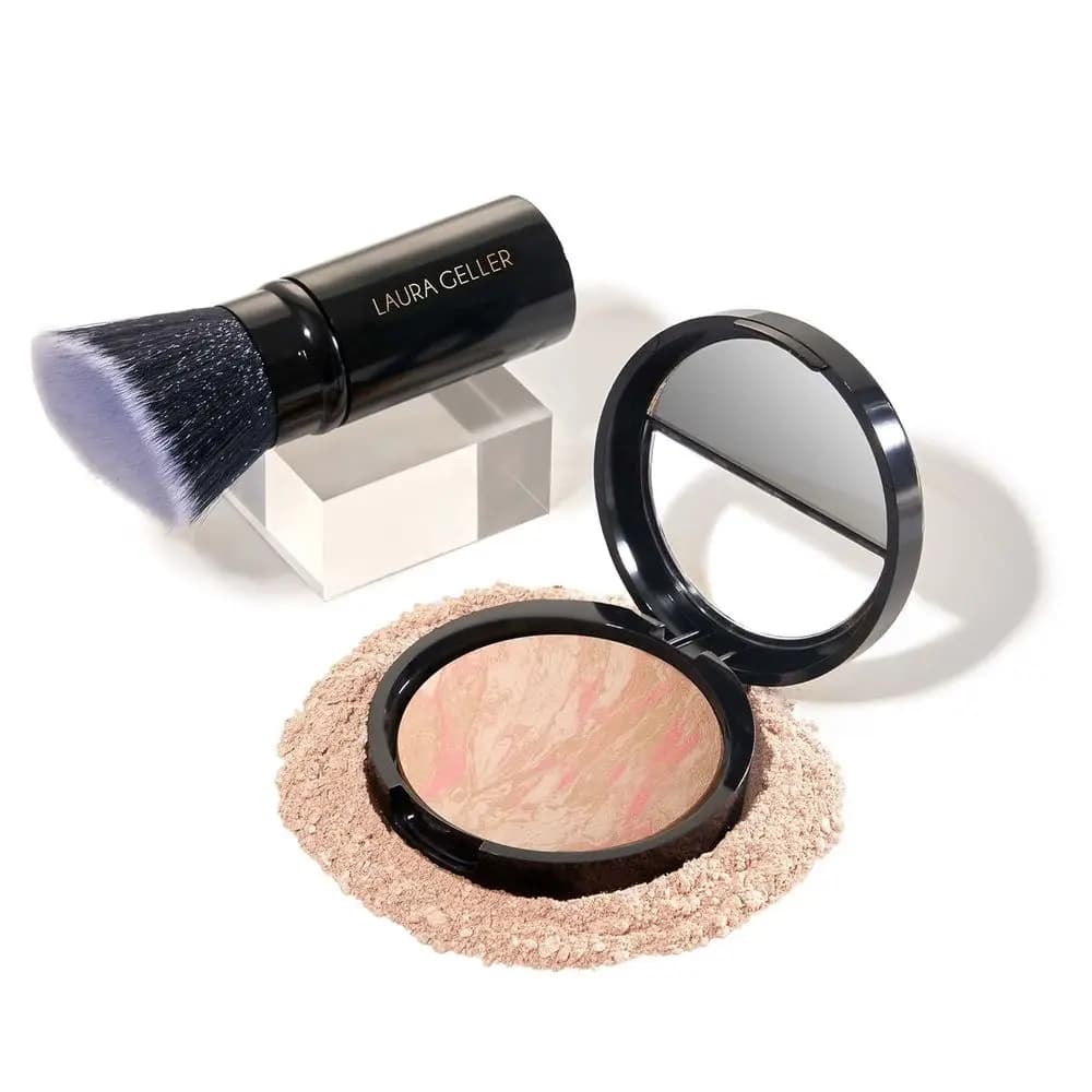 Balance-n-Brighten foundation with Kabuki brush set, Porcelain