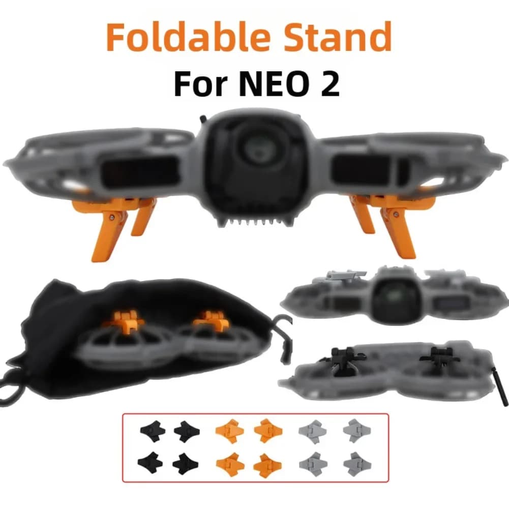 Estensore di altezza pieghevole per DJI NEO 2 Gambe del treppiede pieghevoli per aumentare l'altezza Protezione del carrello di atterraggio Supporto per staffa fissa
