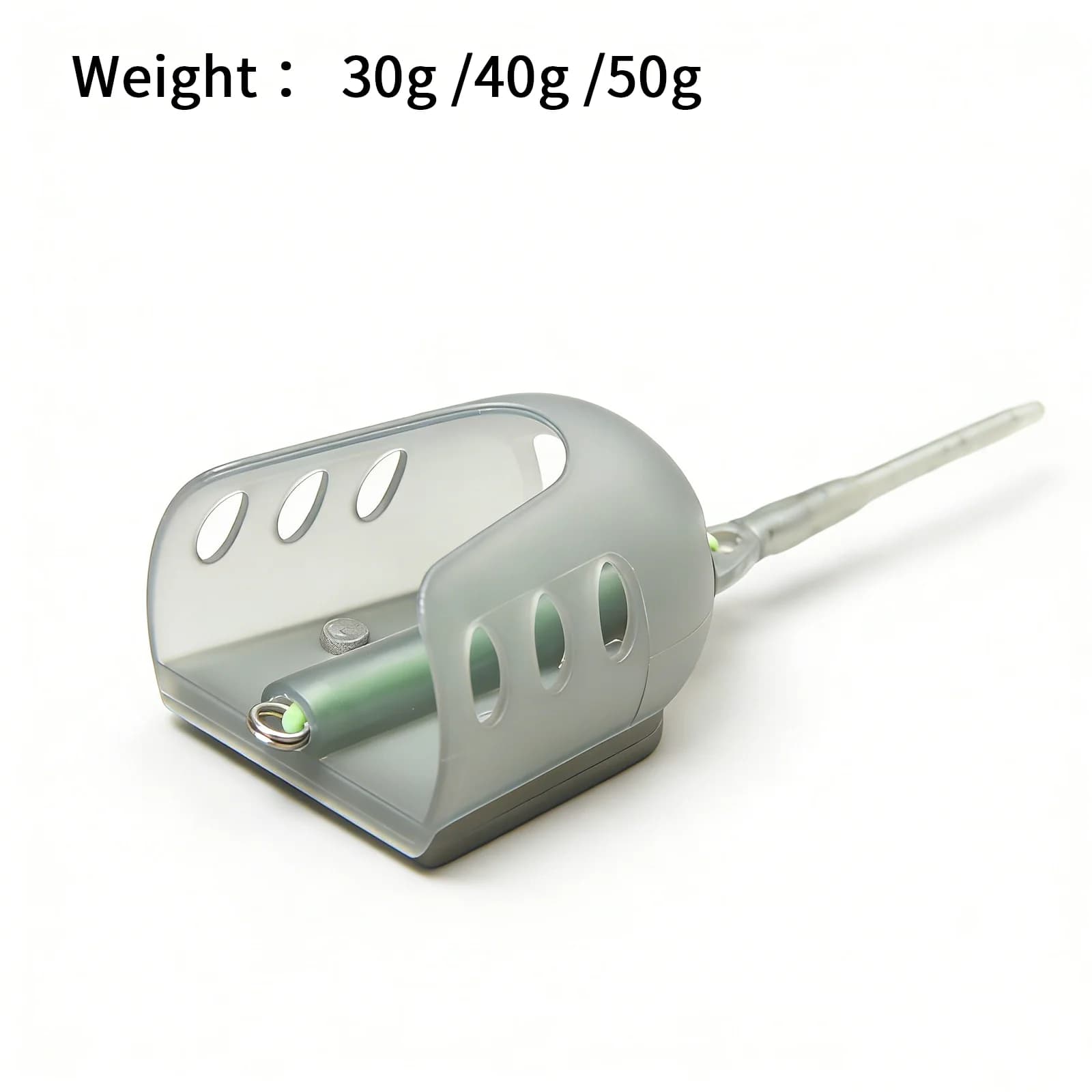 Set of 3 Feeder Method Resistant 30/40/50g with Adjustable Esche Door and Weights, Fishing Equipment for Lakes and Rivers