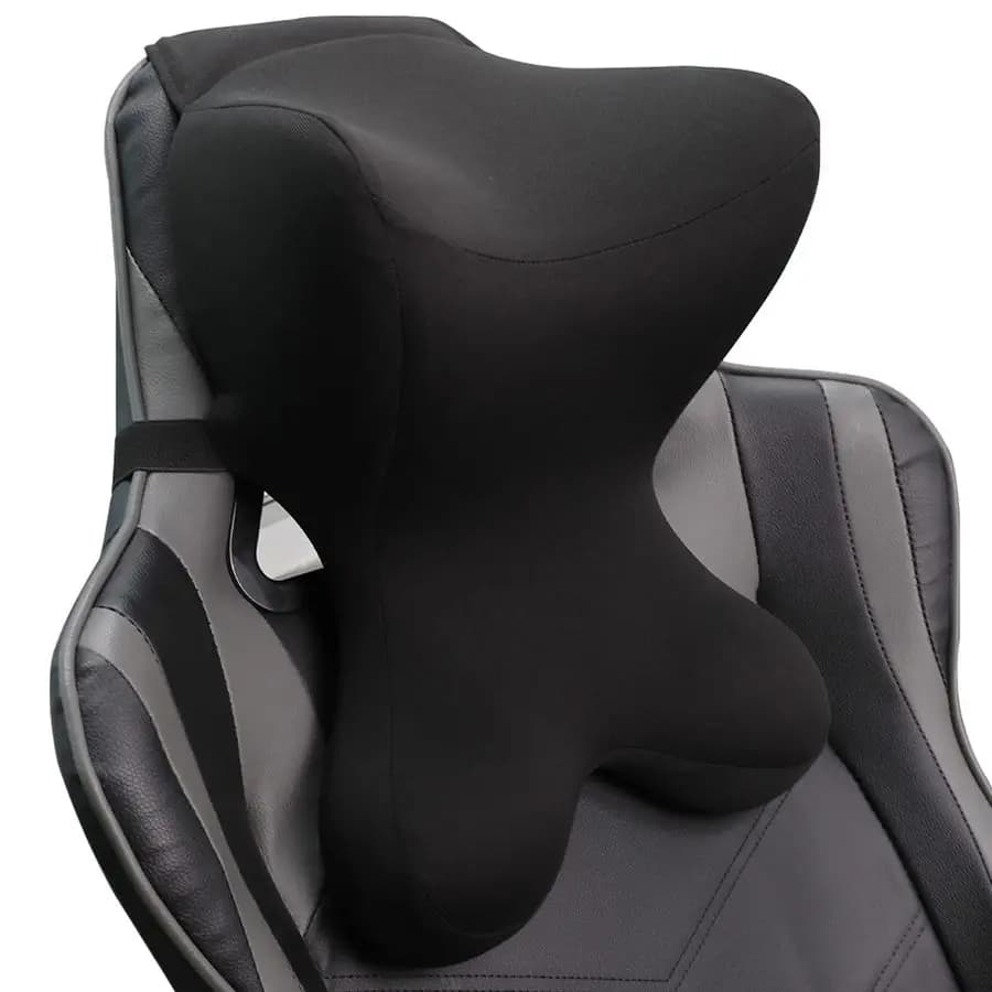 Cuscino per il collo per auto, per sedile di guida, poggiatesta per auto, cuscino per sedia da gaming con cinghia regolabile, fodera rimovibile, design ergonomico
