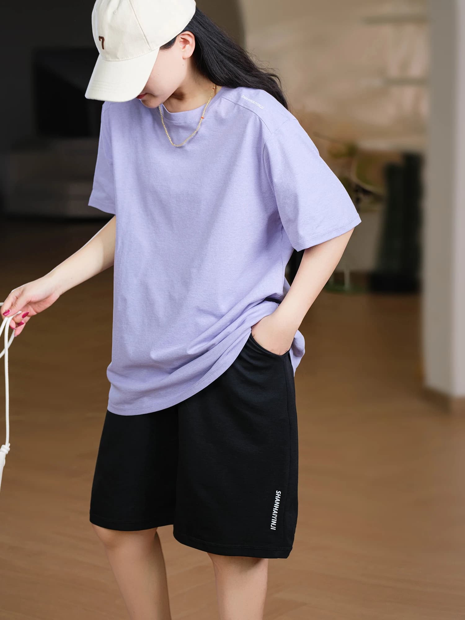 Quick Dry Loose Fit round Neck T-Shirt Unisex Shoulder Shape Good Management Simple Style Polyester Fiber Short Sleeve Top