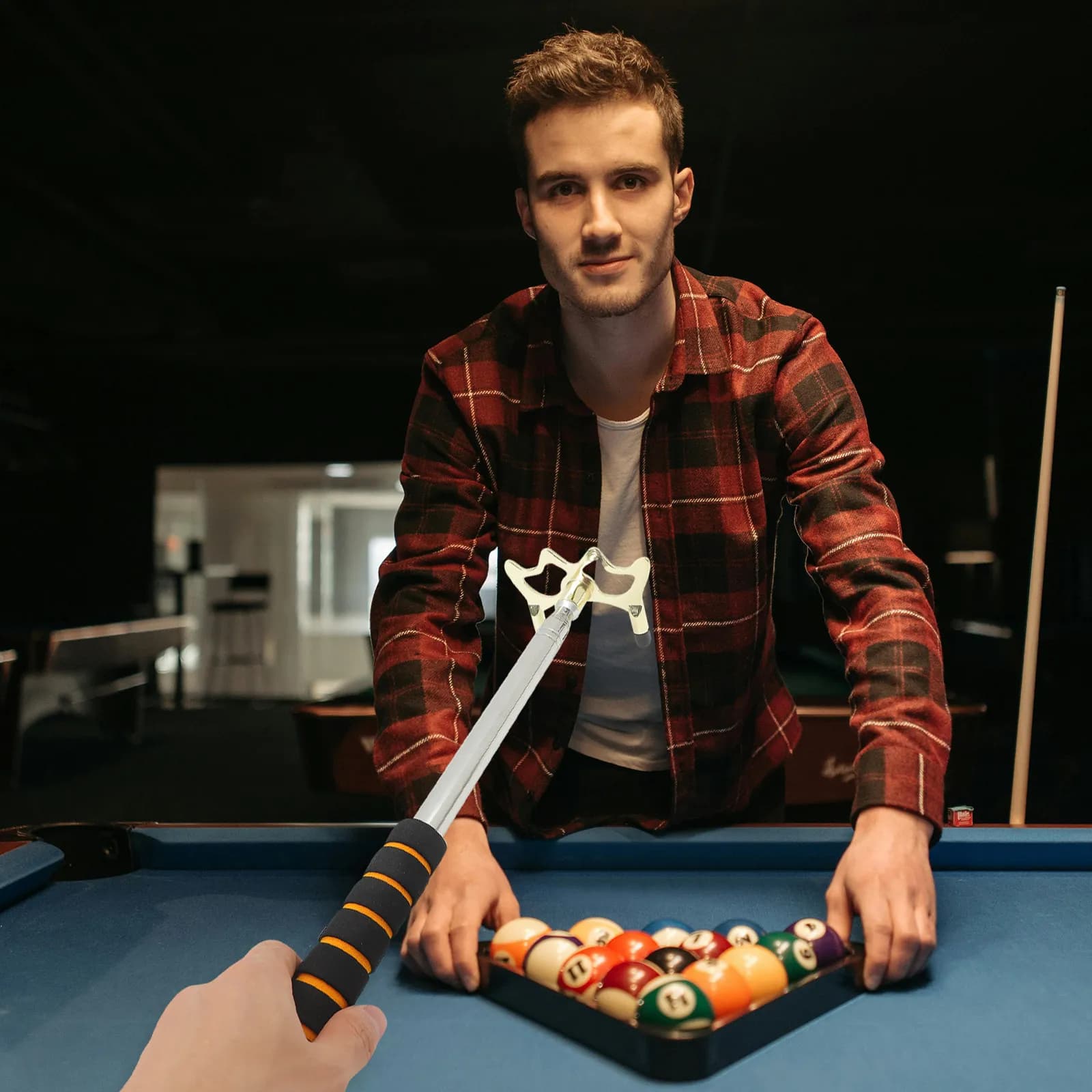 Supporto per Stecca da Biliardo Snooker Bridge, Leggero, Compatto, Antiscivolo, per Colpi Stabili, Accessori per Biliardo