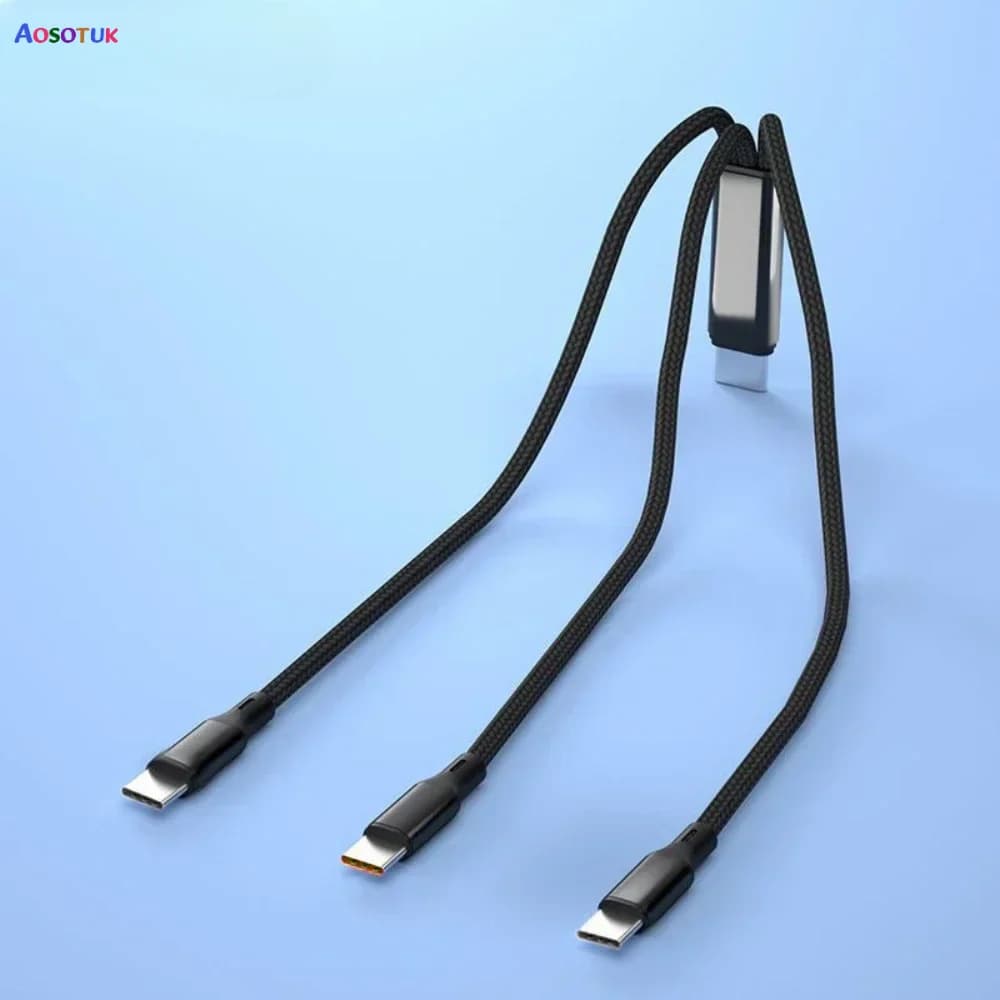 Cavo USB tipo C 3 in 1 Cavo di ricarica da USB C a tipo C per ipone Samsung Huawei Mate60 Xiaomi Cavo micro USBC 3in1 da 0,2 M/1,2 M