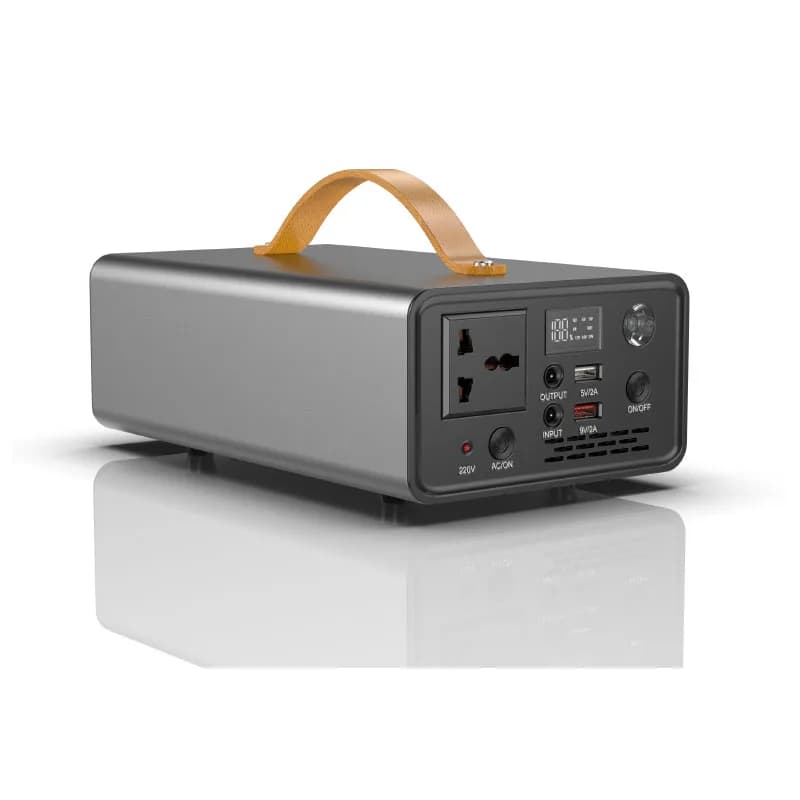 Banca di energia ad energia solare da 236 Wh con presa CA Banca di alimentazione portatile a onda sinusoidale pura da 110 V/220 V nominale di 300 W (pico da 600 W)