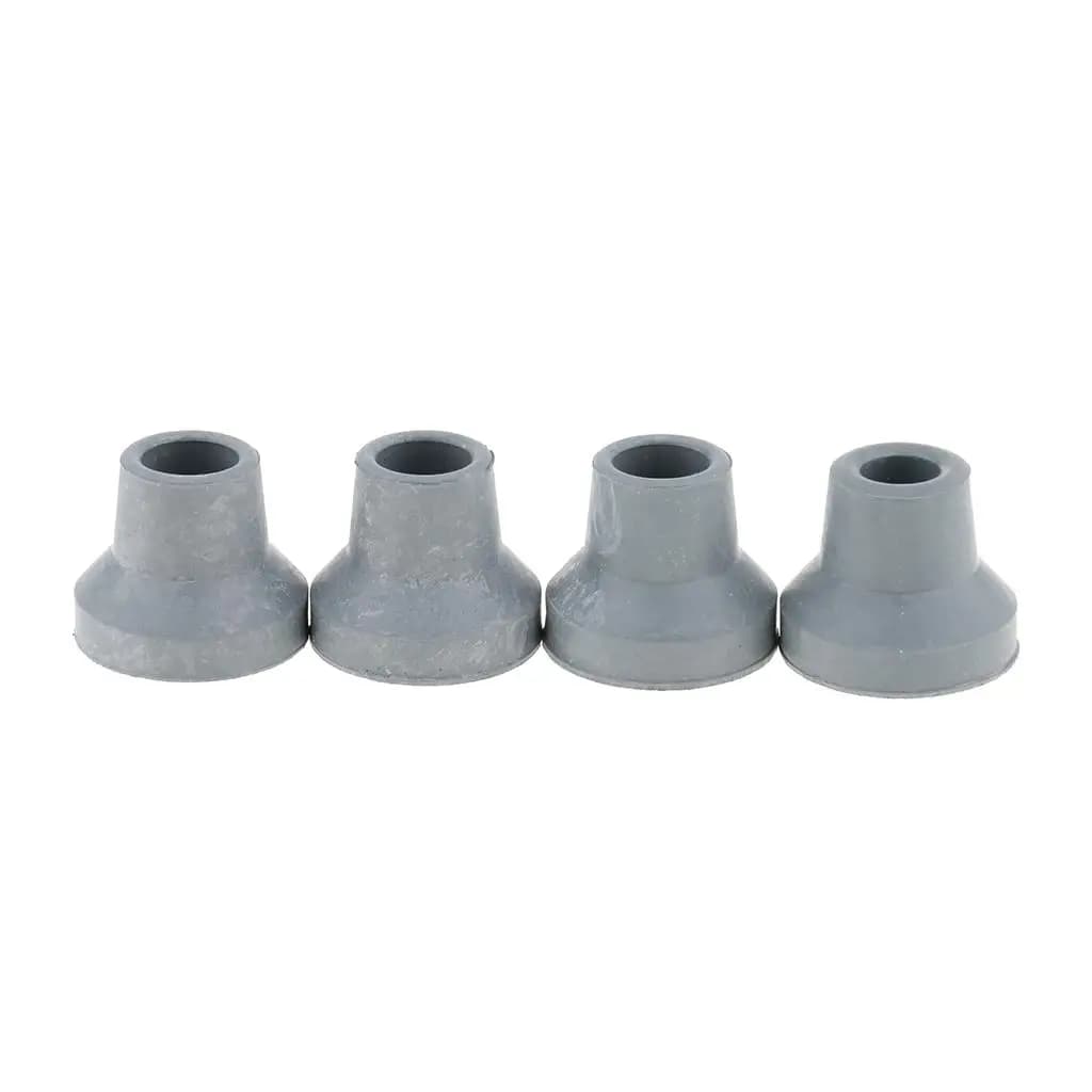 Set of 4 rubber pads for foot crutches for walking crutches accessory for hiking sticks easy to use Durable trekking poles