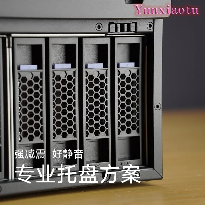 Pro8 8-Bay NAS Chassis, Black DIY Storage Case, Supports ATX Motherboard & SFX PSU for Unraid