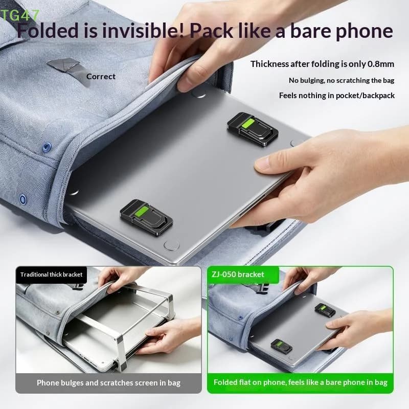 【LS】2PCS Mini Foldable Laptop Stand Adjustable Angles Ventilated Keyboard Riser for Gaming Office Use