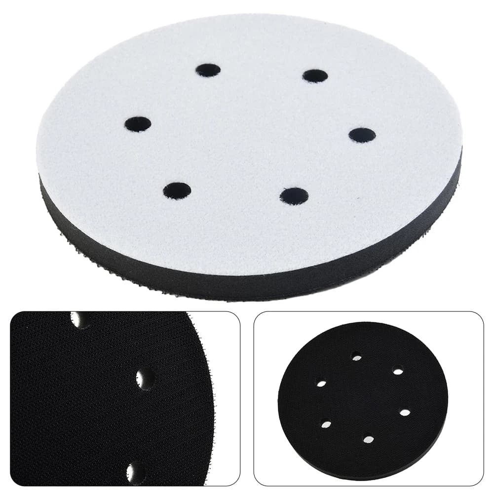 6 inches 150mm 6 holes soft interface pad hook and ring abrasive disk buffer sponge pillow interface for support tools