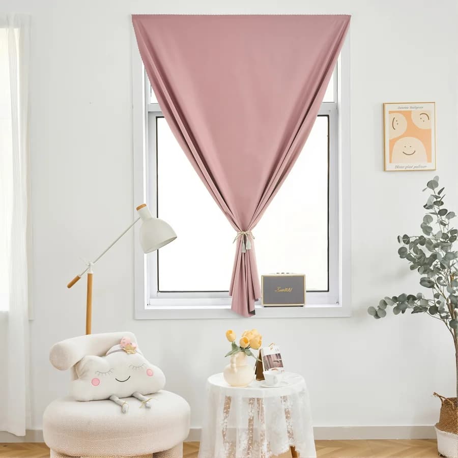 1 pz Tende Oscuranti Velcro Senza Foratura, Blocco Totale della Luce, Tende Autoadesive per Finestre di Camere da Letto e Bovagli