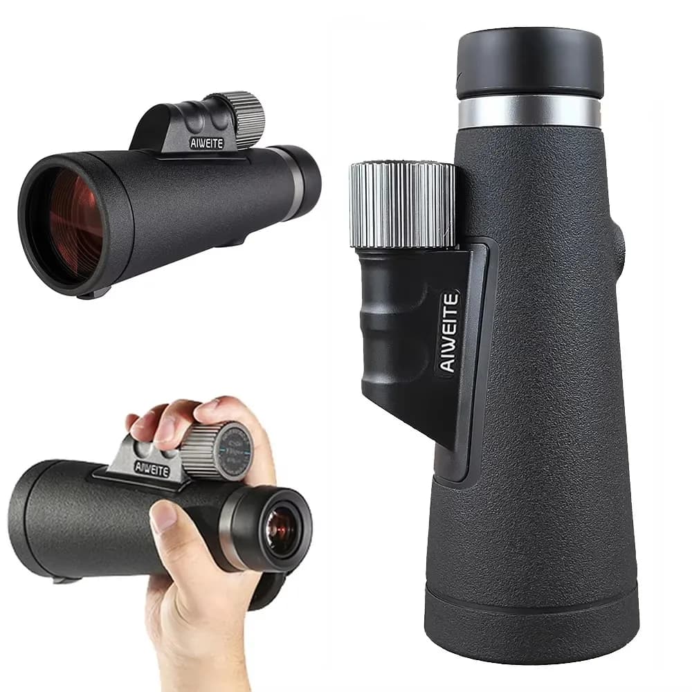 Telescopio Monoculare ED12x56 ad Alta Potenza con Ampia Visuale per Adulti, con Prisma BAK4 e Lente FMC per Birdwatching e Sport