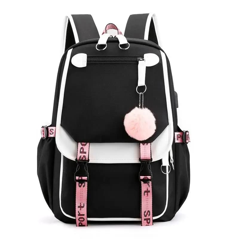Cute Travel Backpack for Girls Lightweight Compact High School Freshman Japanese Style Small Bag Dual Shoulder Bag