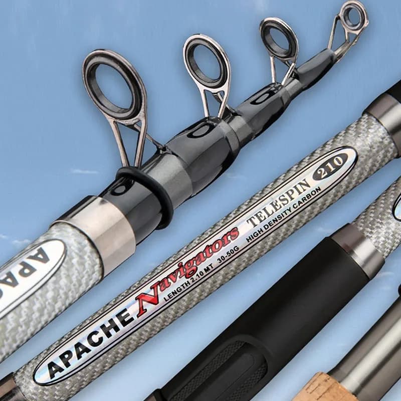 Canna da mare in carbonio con manico in finto legno Anello guida triangolare da 2,1-3,6 m Canna da lancio Canna da pesca con regolazione dura Attrezzatura da pesca