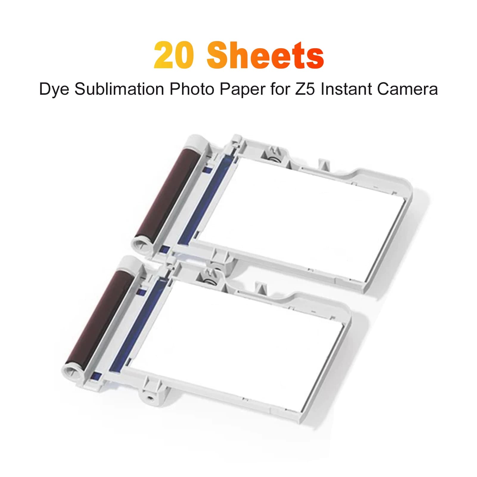 20 Fogli di Carta per Stampa Fotografica a Sublimazione, Formato 2x3 Pollici, Stampa Nitida ed Economica per Stampante Fotografica Z5