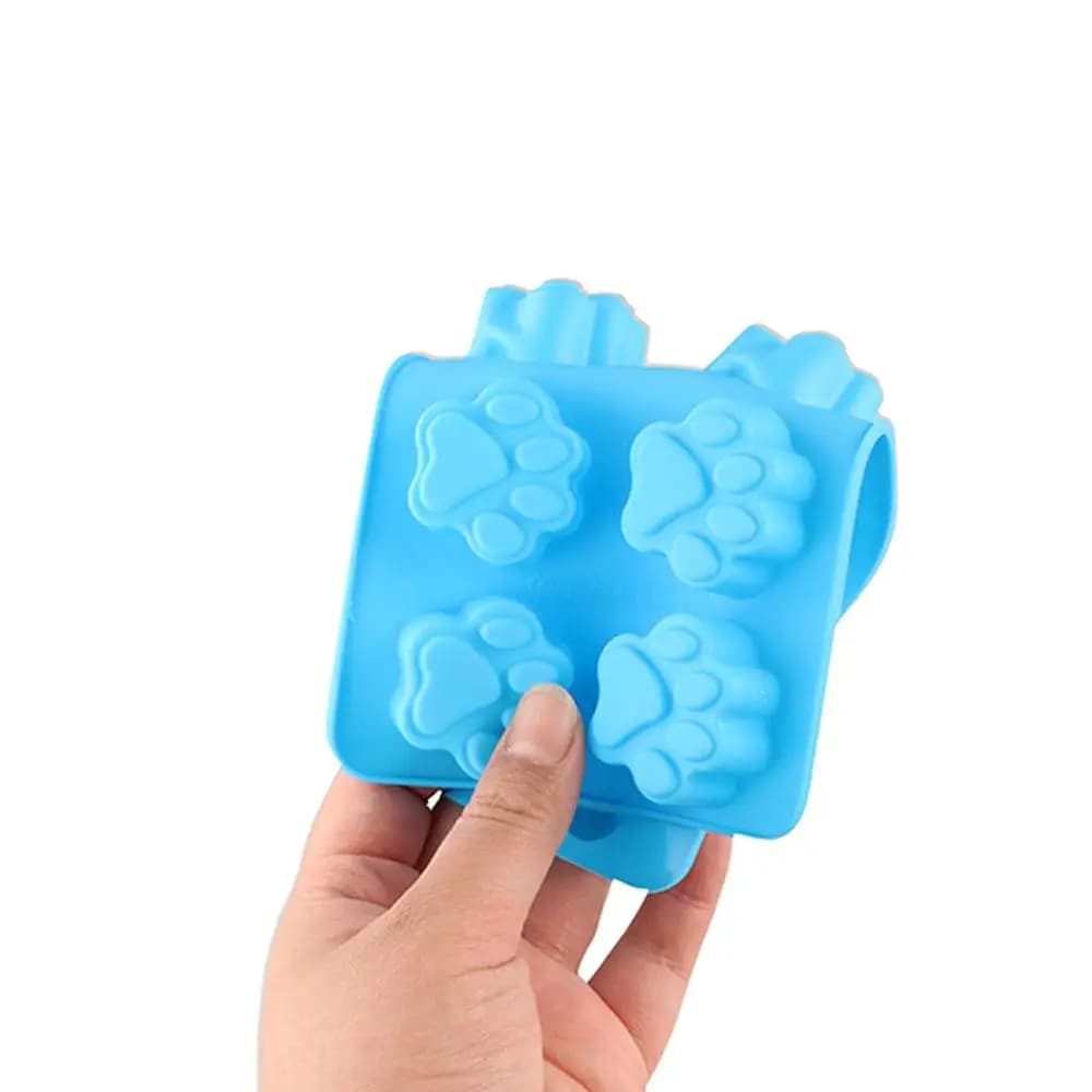 Stampi in Silicone a Forma di Osso per Cuccioli, Resistenti alle Alte Temperature, Facili da Sformare, Stampi per Cottura a Forma di Zampa di Cane, Stampo Rettangolare Fai-da-Te per Caramelle e Biscotti