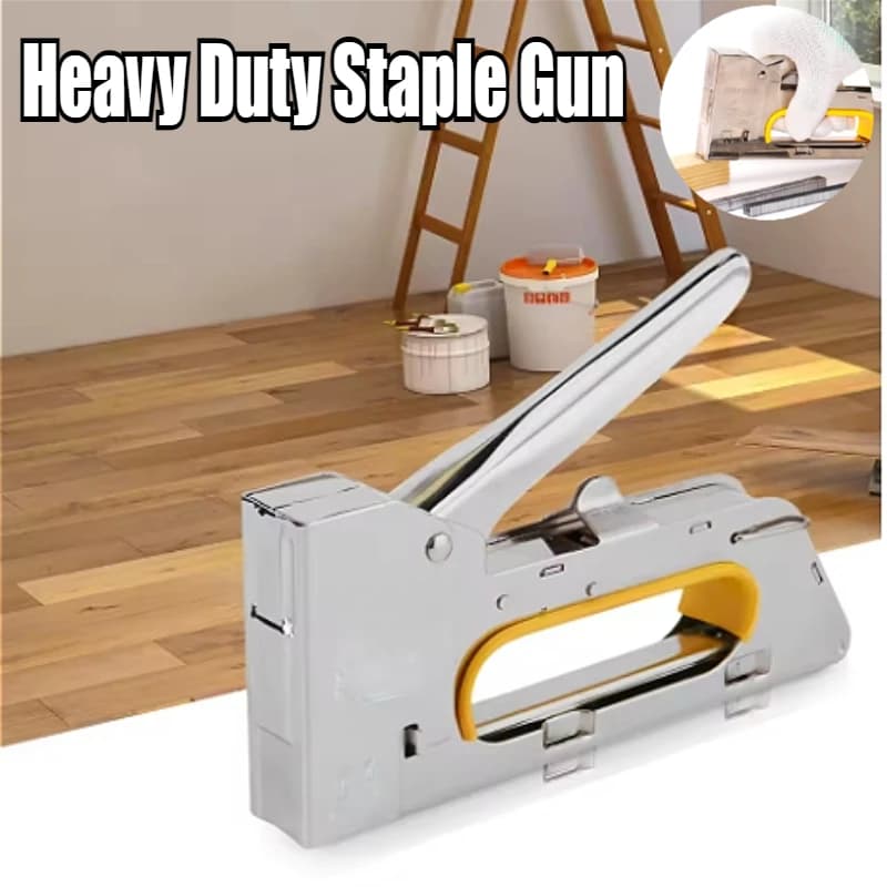 Cucitrice manuale per pistola per chiodatura Strumento per mobili resistenti per legno Acciaio inossidabile Metallo Lavorazione del legno Cucitrice speciale per punti metallici Mac
