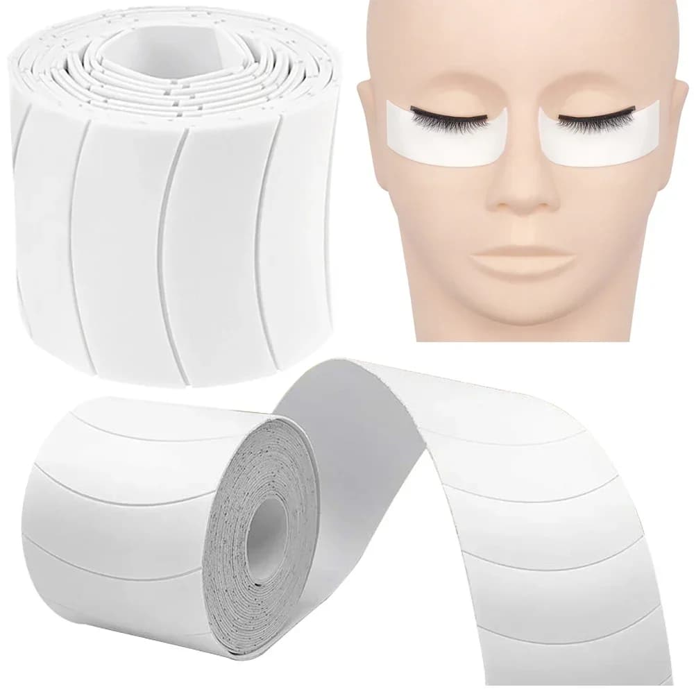 110 Pezzi/Rotolo Cerotti Adesivi Sotto gli Occhi, Patch in Schiuma per Ciglia, Gel Adesivo, Nastro Adesivo, Adesivi per Extension Ciglia, Accessori per il Trucco