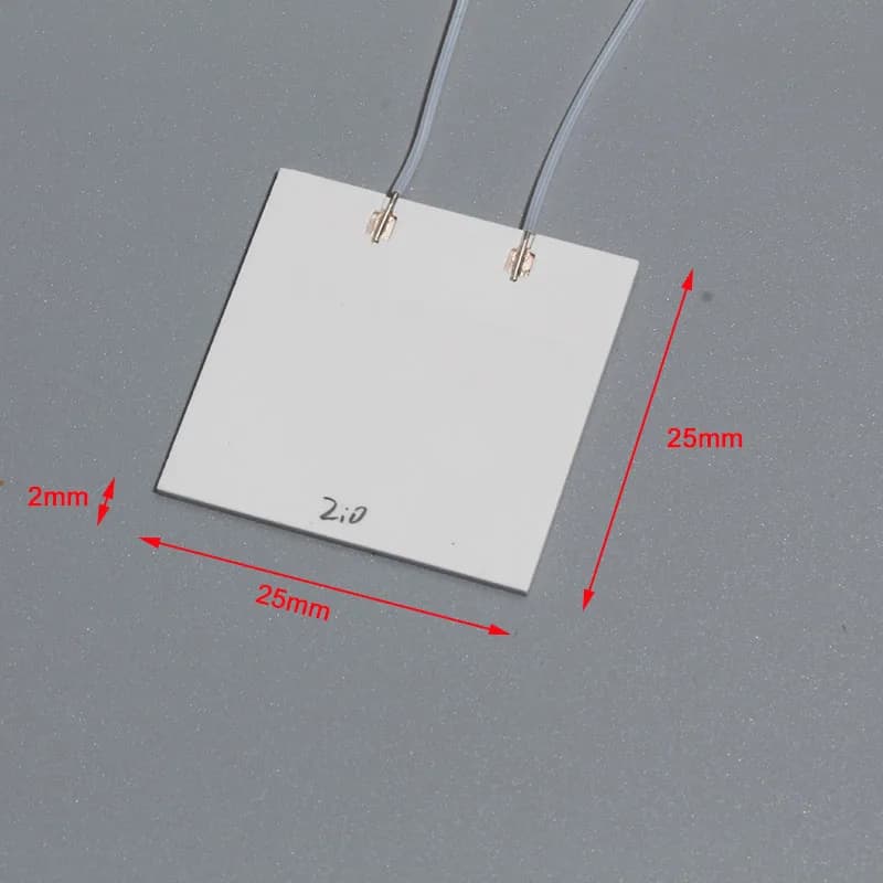 LUJINXUN Piastra riscaldante in ceramica ad alta temperatura in miniatura 25x25x2mm MCH Elemento riscaldante in ossido di alluminio per alta efficienza 1 pz