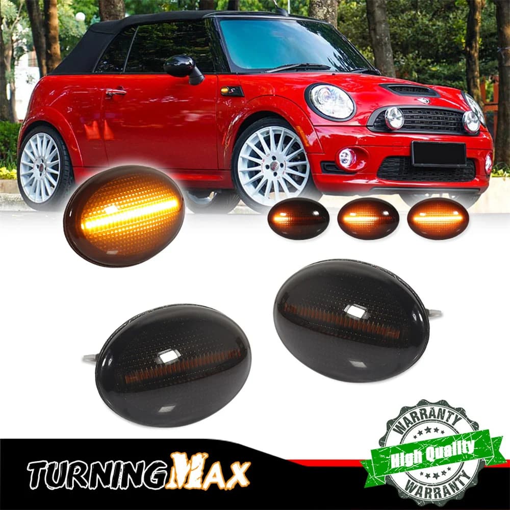 Ambra Sequenziale LED Auto bumper Front indicator Lateral indicator Direction indicators For Mini Cooper R55 R56 R57 R58 R59 Parafango Flare 12V lamps