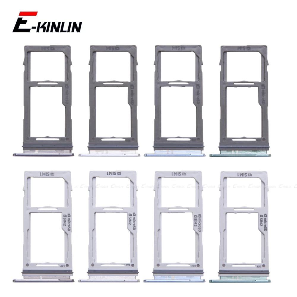 Adattatore presa vassoio scheda Micro SD / SIM per Samsung Galaxy S10 Plus G975 G973 supporto connettore slot lettore contenitore parti