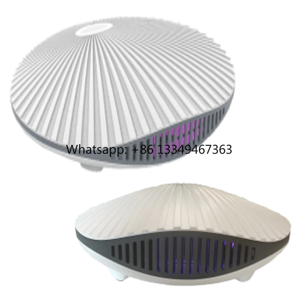 Purificatore d'Aria con Filtro a Carbone Attivo, Dispositivo di Sanificazione UFO UVC LED, Macchina per Disinfezione