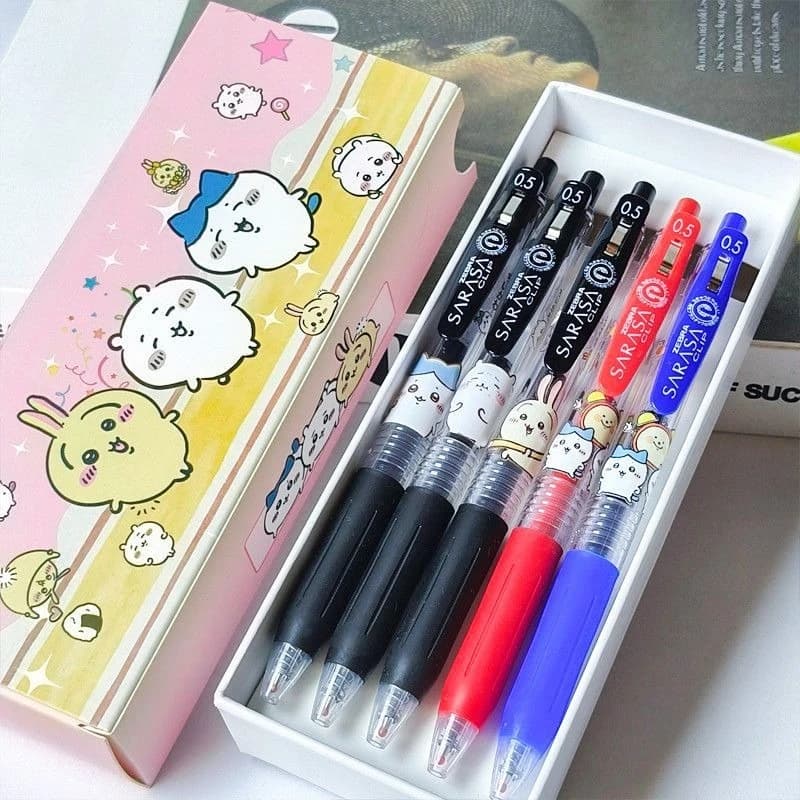 Anime Cartoon Kawaii Chiikawa Gel Pen Not Erasable Quick Drying Write Smoothly Smooth Not Tired If You Hold It for A Long Time