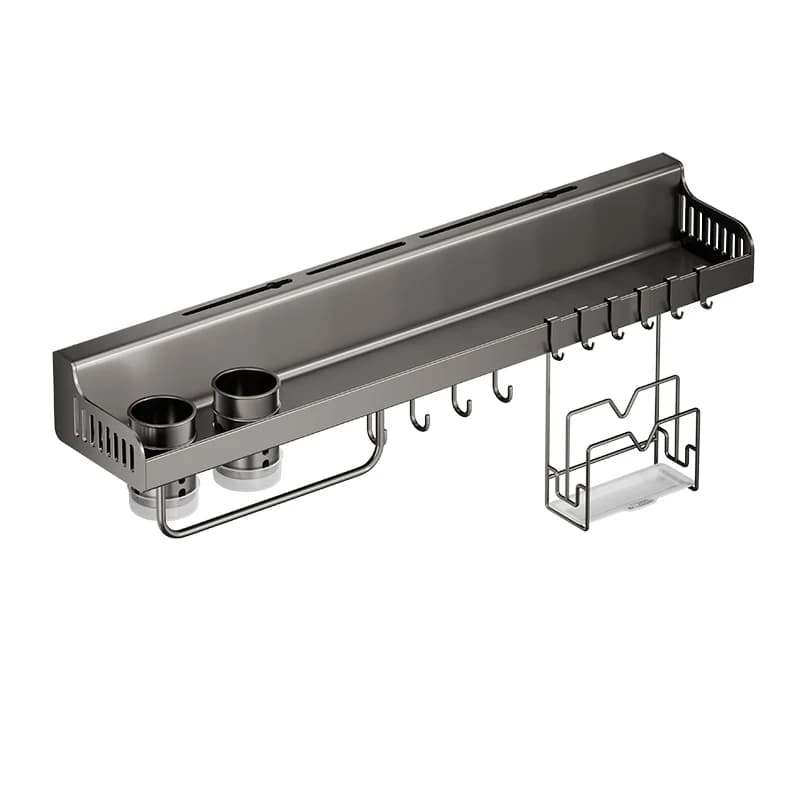 Kitchen shelf No drilling rack for dressings for wall dressings Rack for knives