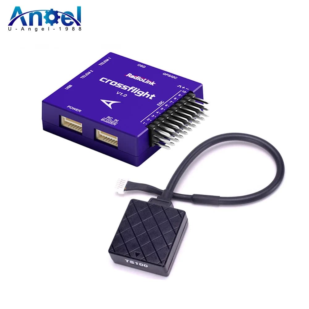 Radiolink Crossflight Flight Controller con Mini M8N GPS 10 canali PWM per Drone elicottero aereo elicottero auto barca