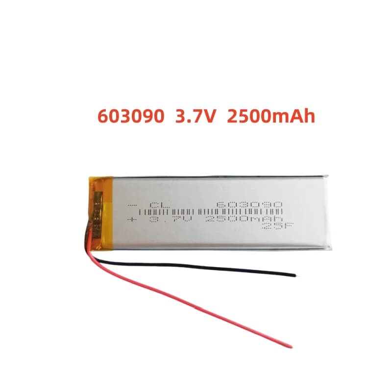 Nuovo 3.7V 2500mAh 603090 Batteria ai polimeri di litio per la luce del LED MP3 MP4 giocattoli elettrici Auricolare Bluetooth Fotocamera GPS POWER BANK