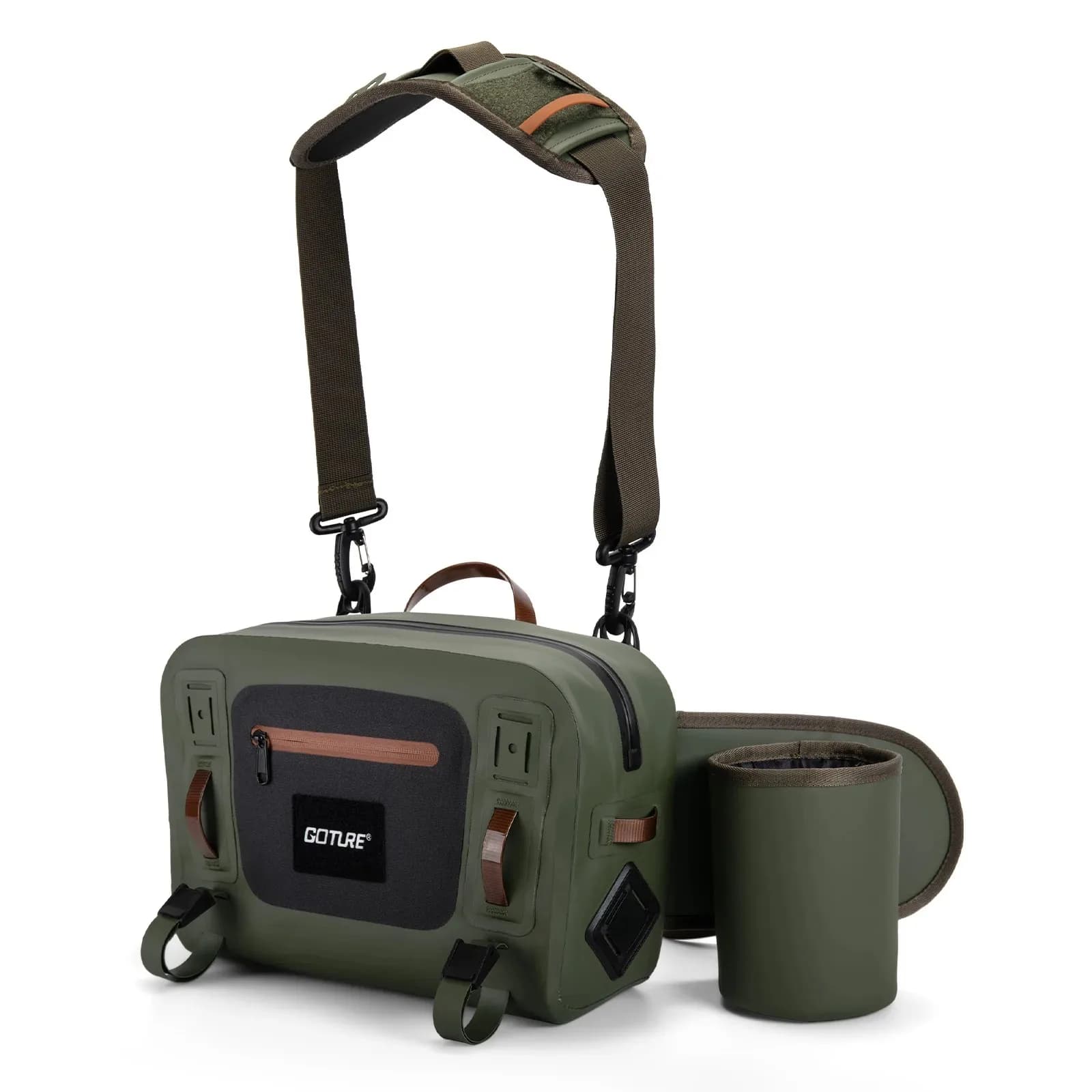 UltraLight Fly Fishing Waist Bag Waterproof Quality Fishing Tackle Rod Hand Net Storage Tool Accessory Bag 34.5x23x13cm