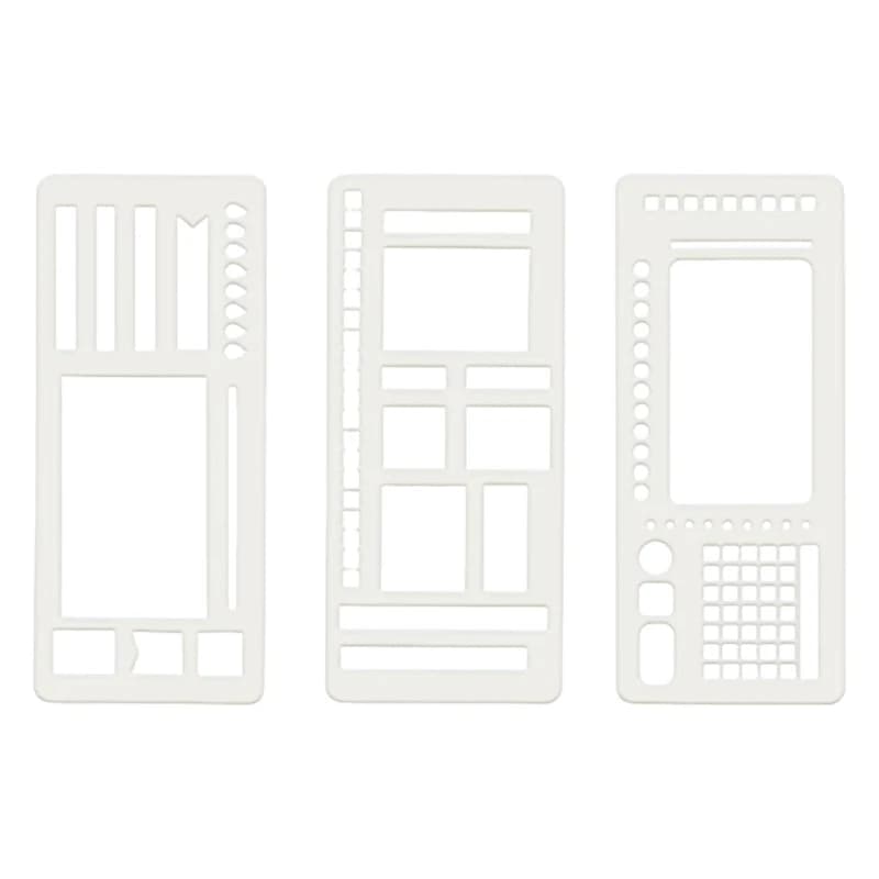 Set modelli pianificazione Creative Dots Array da 3 notebook efficienti per l'organizzazione quotidiana del journaling dei