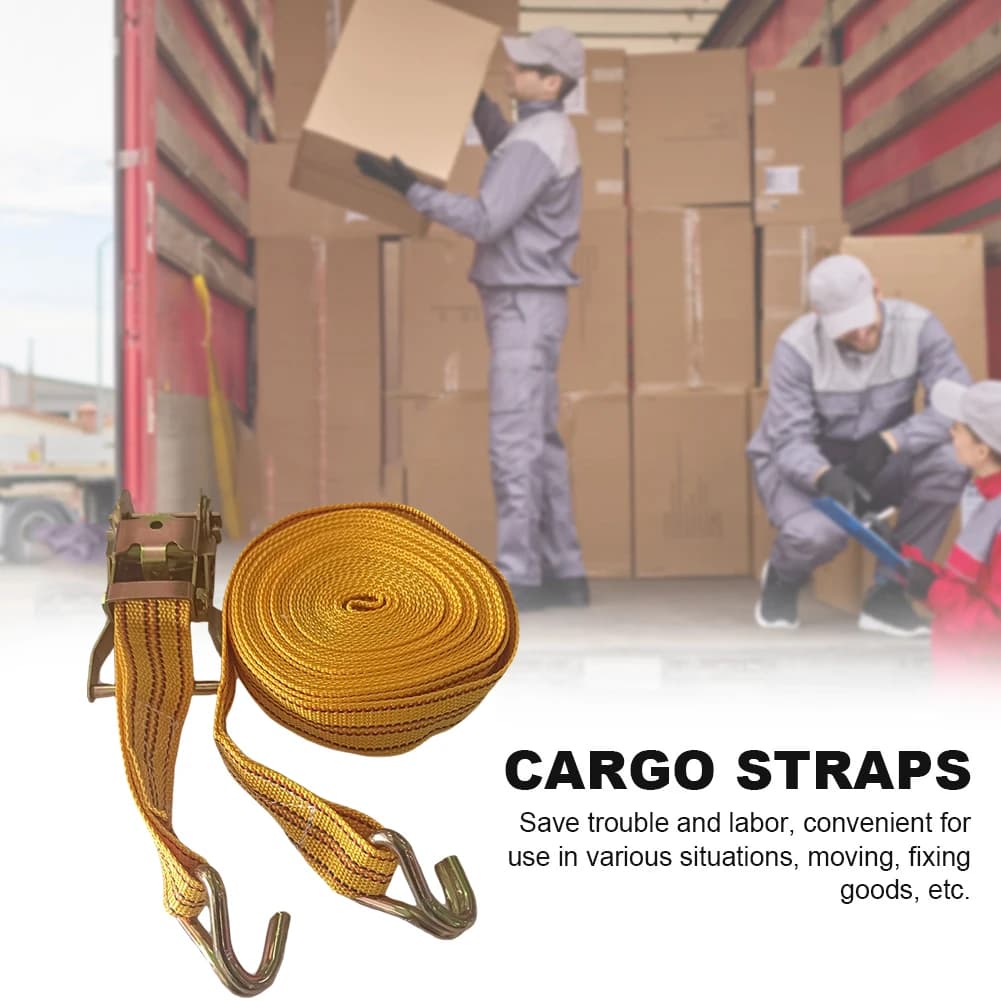 Car Strapping Belt Tensioner Claw Lorry Lashing Handy Straps 3/6/8/10 Meter Load Winch Towing Rope Truck Strapping Rope Fastener