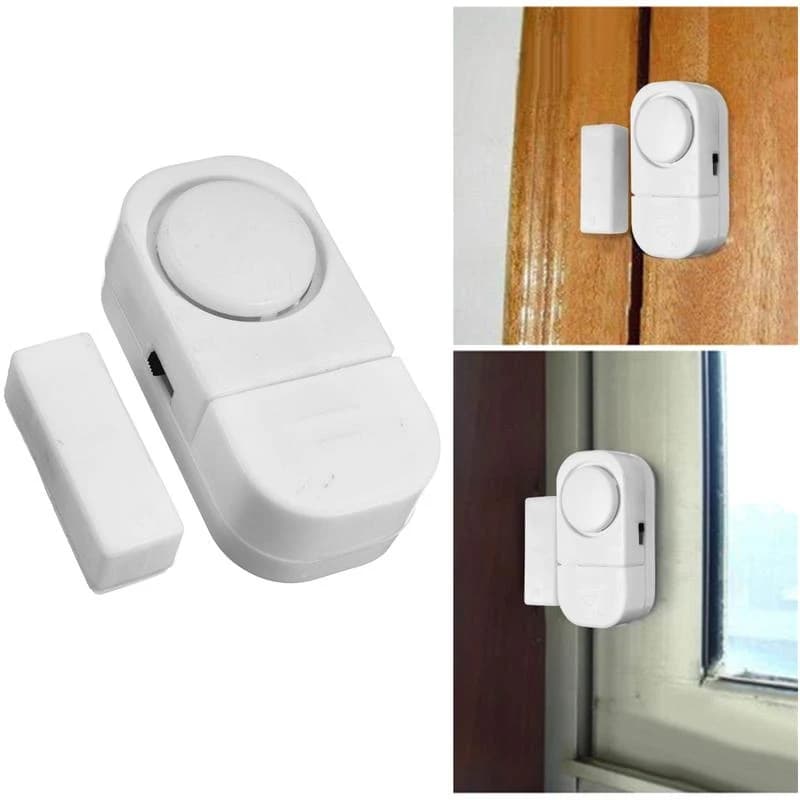 Sistema di allarme con sensore magnetico wireless indipendente da 2 pezzi/pacco per protezione antifurto di sicurezza domestica per porte e finestre