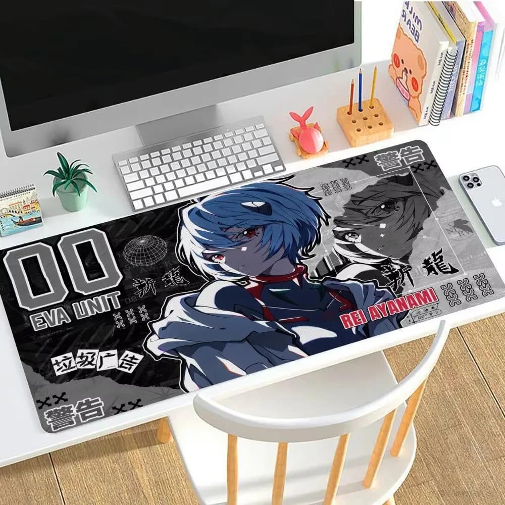 1pc Soryu Asuka Langley-EVANGELIONS Tappetino per mouse Tappetino da scrivania con pad Accessori da gioco Prime Gaming XXL Tastiera imbottitura Zerbino