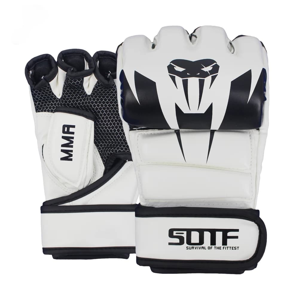Unisex Sparring Gloves Wear Resistant Shock Absorber Bag Gloves 3 cm thickened without toe Kickboxing Muay Thai MMA