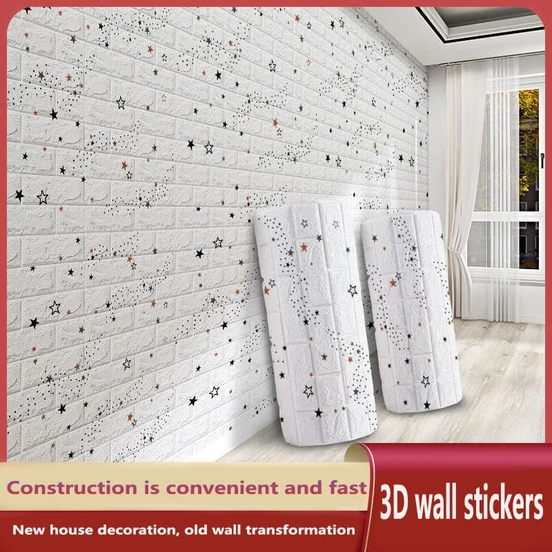 Self-adhesive 3D Soft Foam Wallpaper Crash Wall decal imitation brick Home Living room Bedroom furniture for children