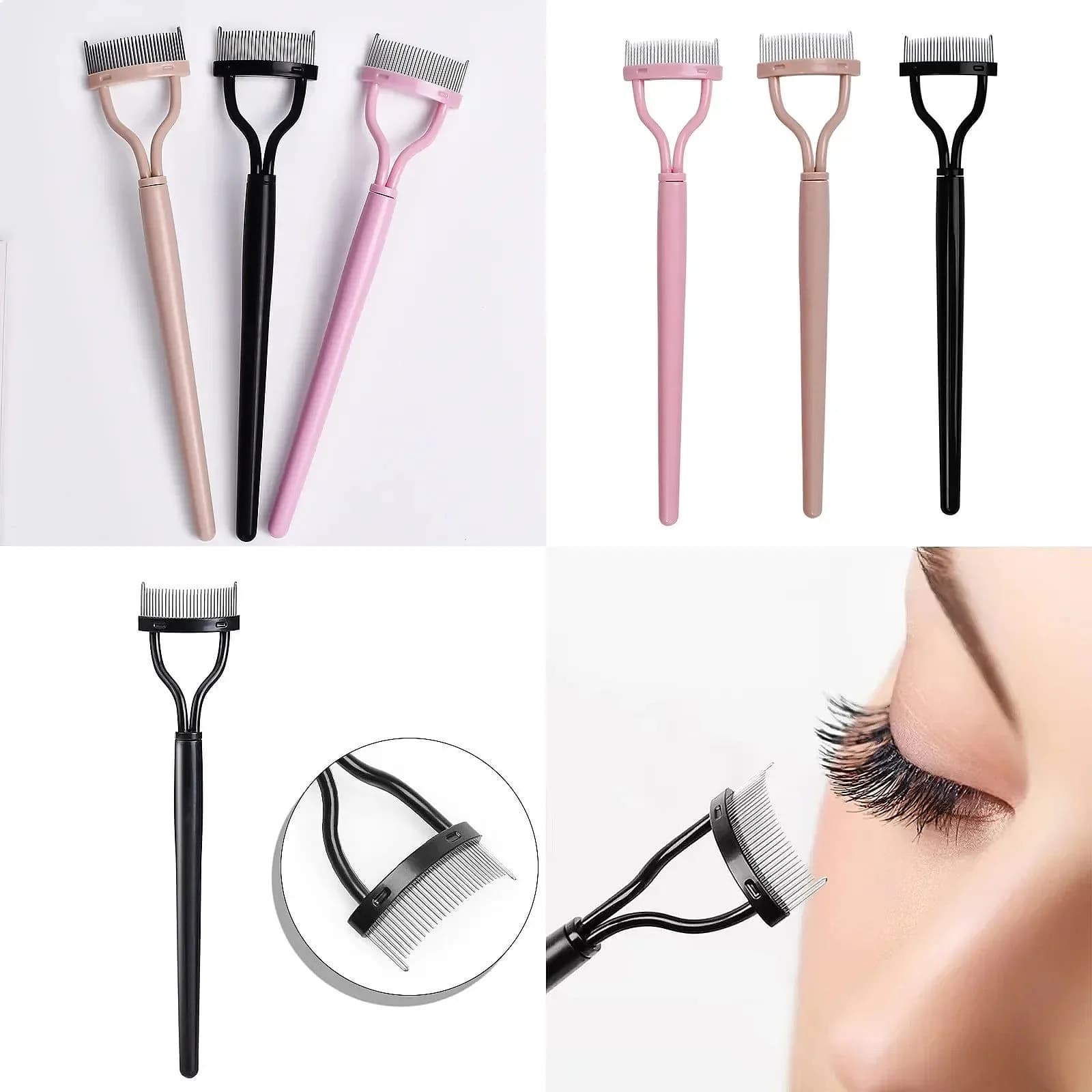 Lash Stainless Steel Eyelash Brush Comb Mascara Curler Separator Tool