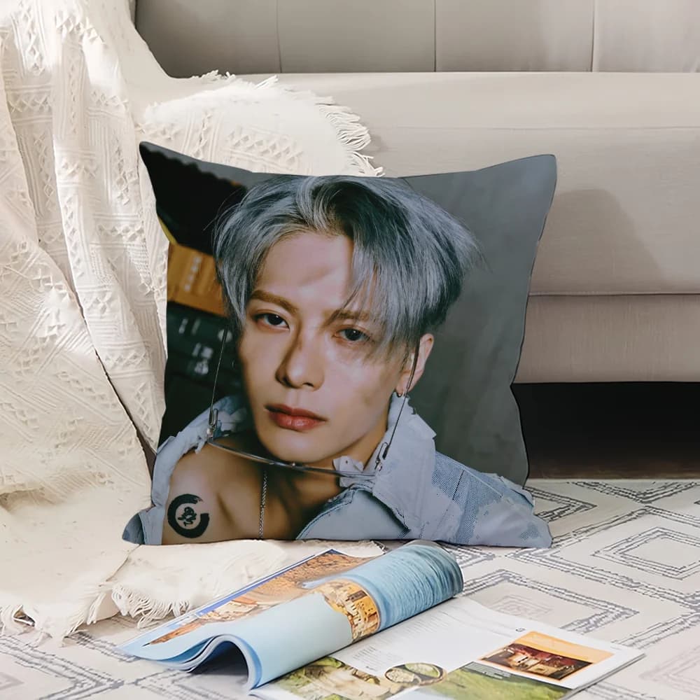 Hot Singer Jackson W-Wang pillow case, office cushions suitable for sofa, car, bedroom, decorative pillow lining