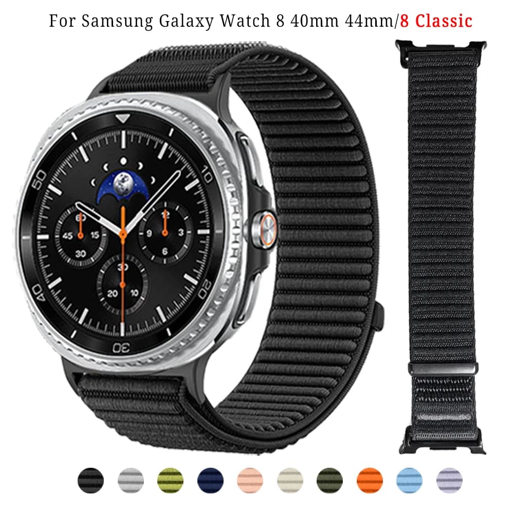 Cinturino in nylon Wave Loop per Samsung Galaxy watch 8 40mm 44mm Bracciale morbido Galaxy watch 8 cinturino da polso di ricambio classico 46mm