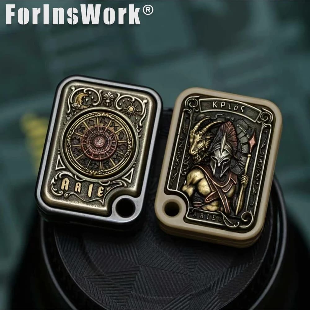 BPMODS Ariete Patch Rotore Posizionamento magnetico Metallo Fidgets Giocattoli Spinner Giocattoli Accessori da scrivania Giocattoli artigianali