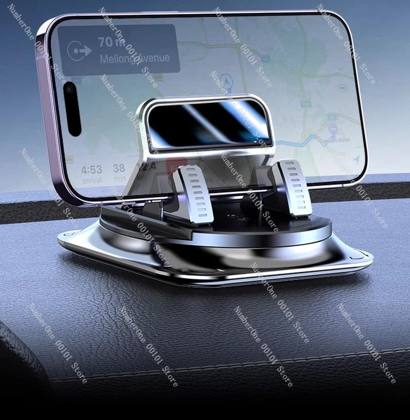 2025 Supporto per telefono cellulare per cruscotto di controllo centrale Rotazione di 360 gradi e incollare la ventosa Supporto per la navigazione domestica dell'auto