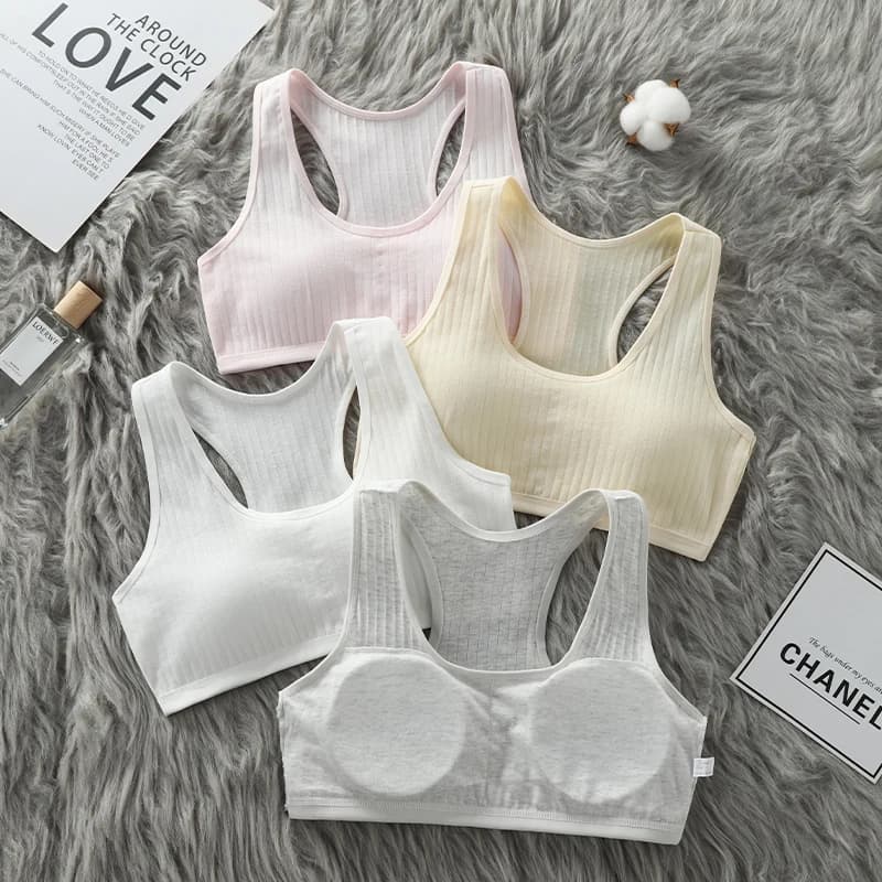 Underwear for female students during their developmental period, small vests for junior high school students, girls for girls, b