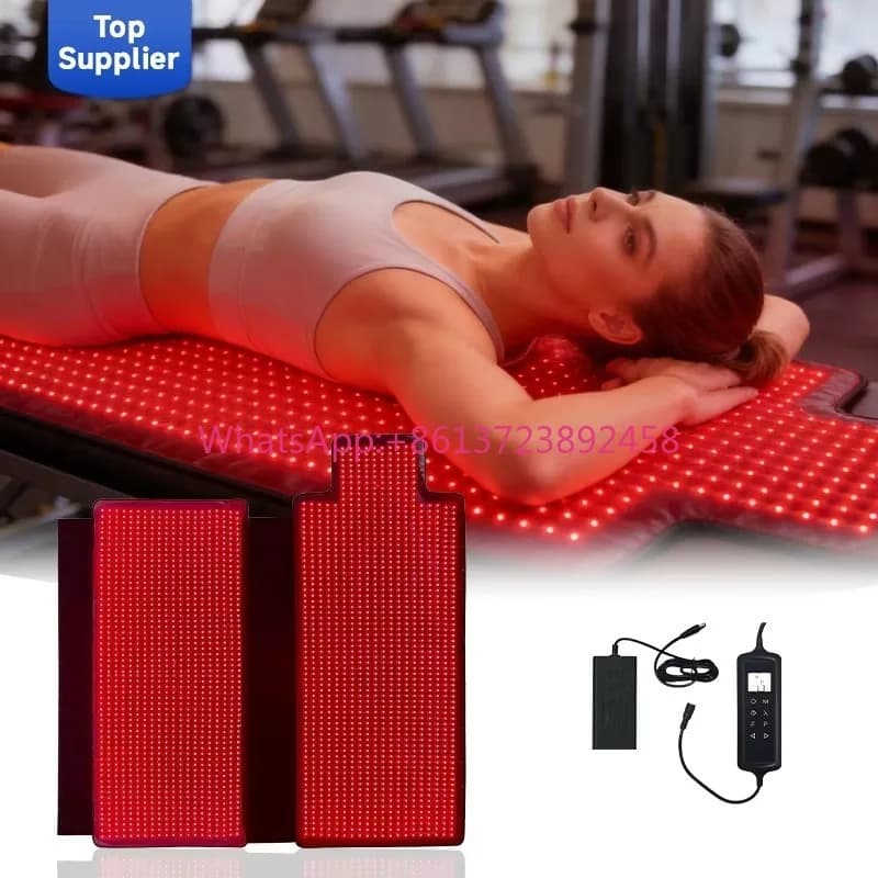 Home Use Large Size Full Body Led Red Near In-frared Photon-Light Therapy Device Yoga Mat Pad 660Nm 850Nm for Body