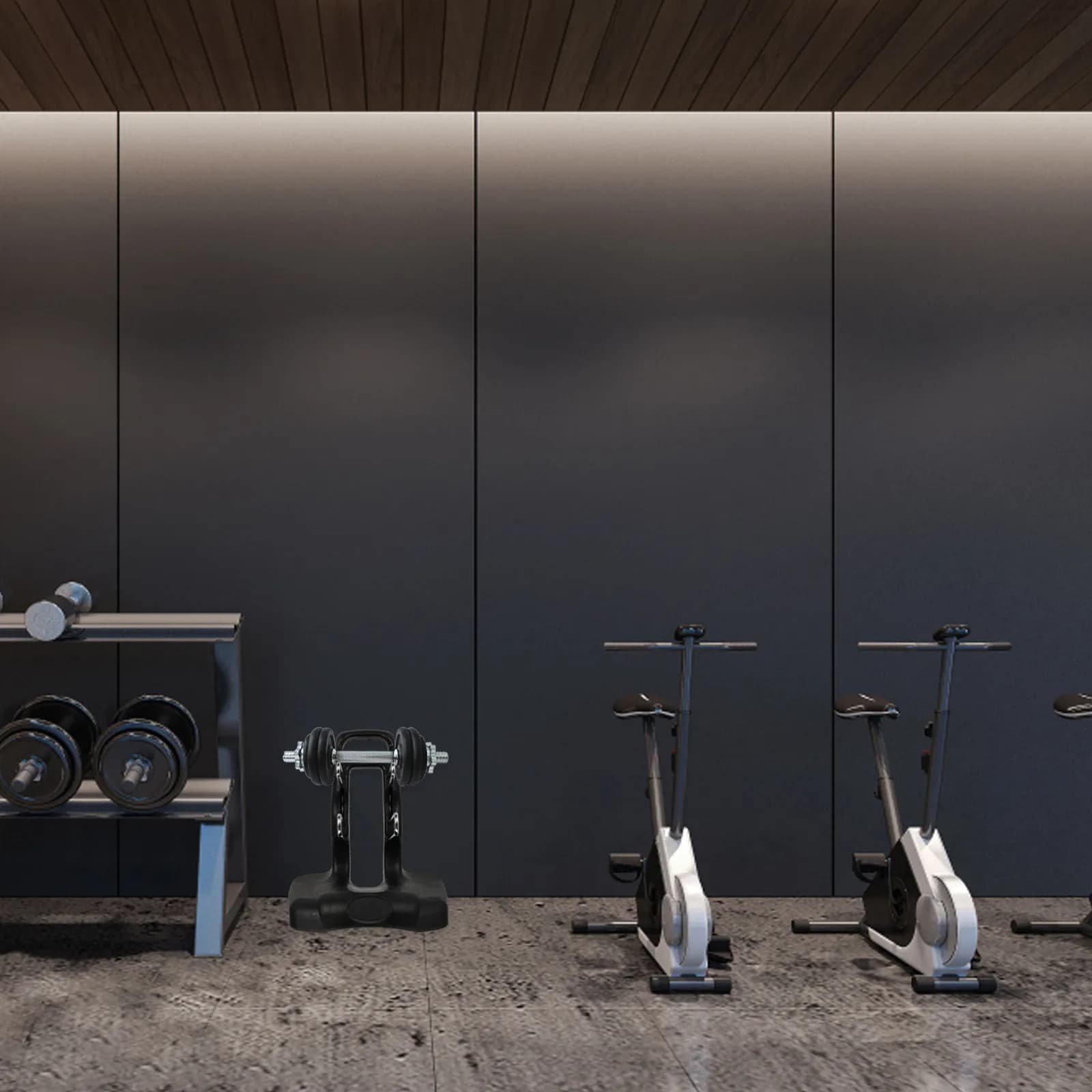 Porta manubri a 3 livelli in PP resistente, antiscivolo, pratico supporto per manubri, organizer per attrezzature fitness, accessori da palestra