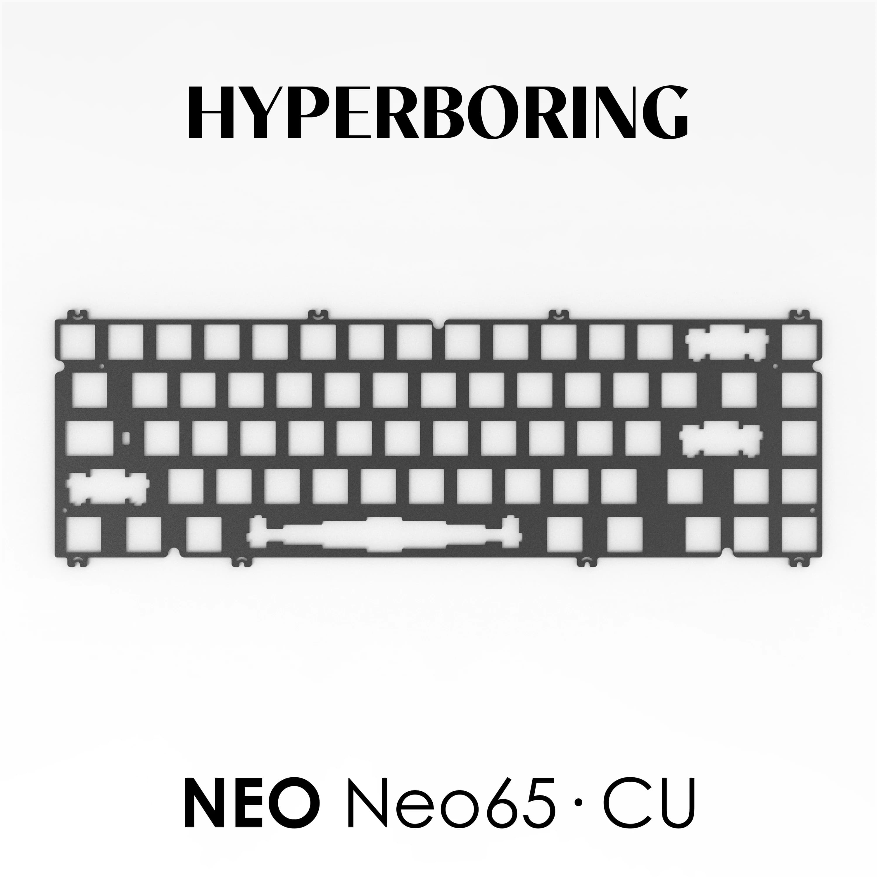 Neo65CU Mechanical keyboard positioning plate PC PP FR4 Alu Carbon fiber Brass Copper plate Custom keyboard accessories Gift