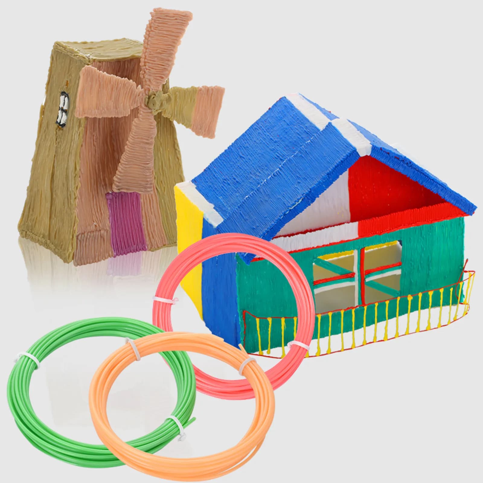 30Pcs 30 Colors Pla 3D Printing Filament 5M Per Spool for 1.75mm 3D Pens Printers Smooth Glossy Prints Zero Bubbles High