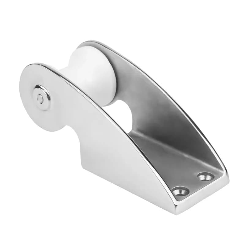Rullo di Prua per Ancora in Acciaio Inox 316 Lucidato a Specchio con Base in Gomma per Yacht