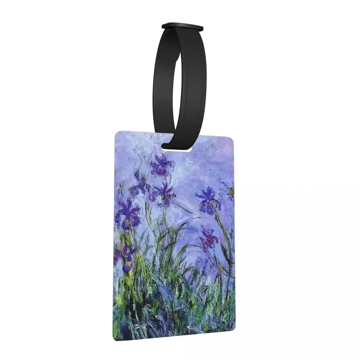 Claude Monet Iris lilla Etichette per bagagli Accessori per valigie Viaggio Bagagli portatili Etichetta d'imbarco Porta etichette ID Nome Indirizzo